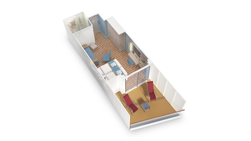 Verandakabine Deluxe Übersicht
