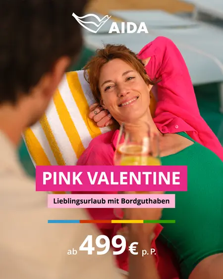 AIDA Pink Valetine Aktion Mobile